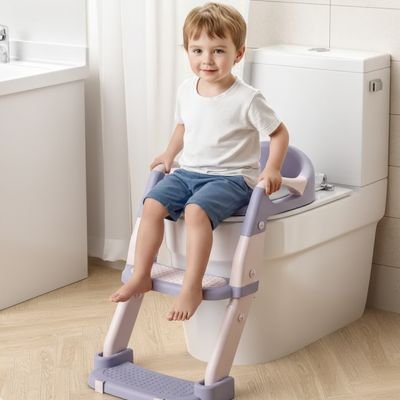 Réducteur de toilette mauve