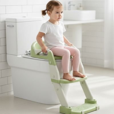 Réducteur de toilette vert