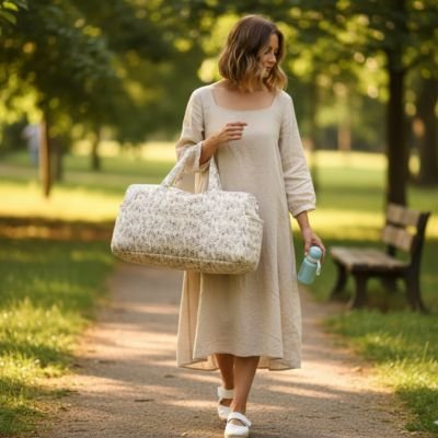 Sac a langer design beige