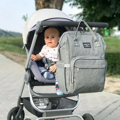 sac a langer gris clair poussette