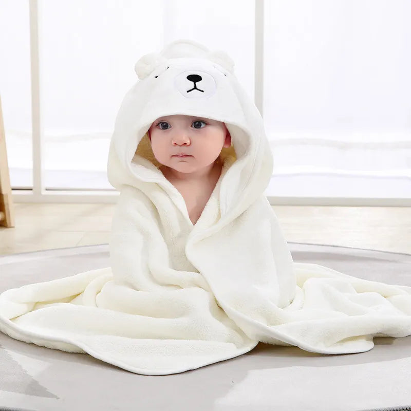 serviette-de-bain-bébé-blanc