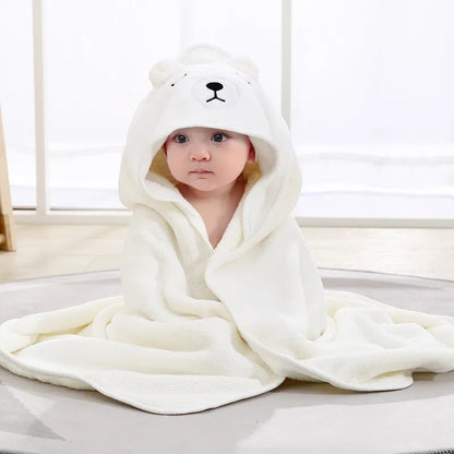 serviette-de-bain-bébé-blanc