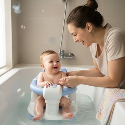 Siege de bain bebe bleu