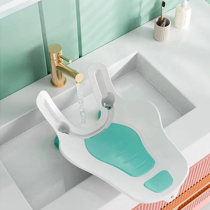 siege-de-bain-pour-bebe-vert-blanc