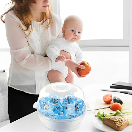 Sterilisateur biberon blanc design