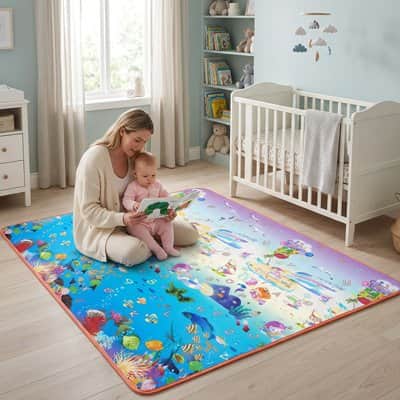 Tapis de sol bébé lettres