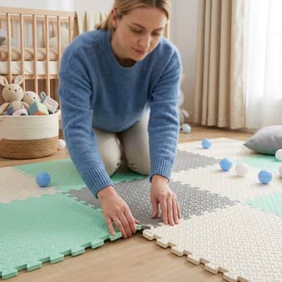 Tapis mousse puzzle antidérapant
