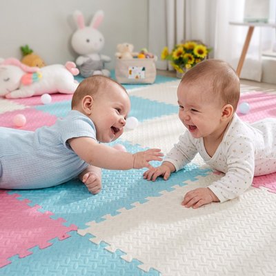 Tapis mousse puzzle bébé