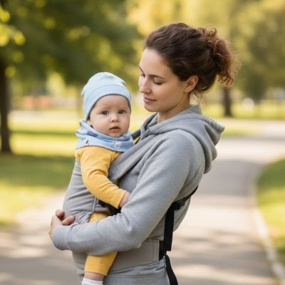 Tour de cou pour bebe bleu