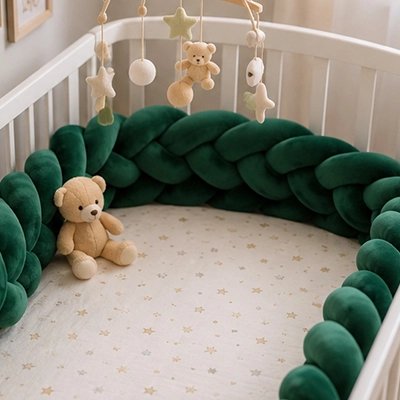 Tresse de lit bebe vert