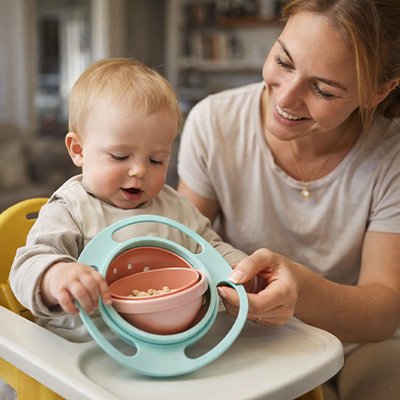 vaisselle bebe gyroscopique