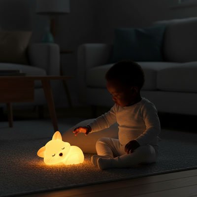 Veilleuse bébé renard rechargeable