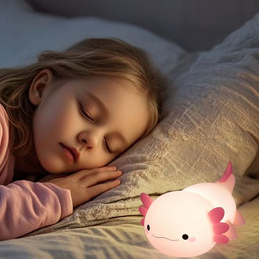 Veilleuse bébé axolotl