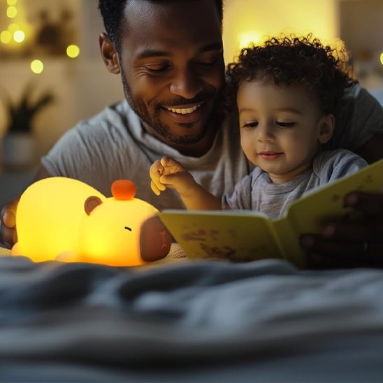 Veilleuse bébé douce capybara