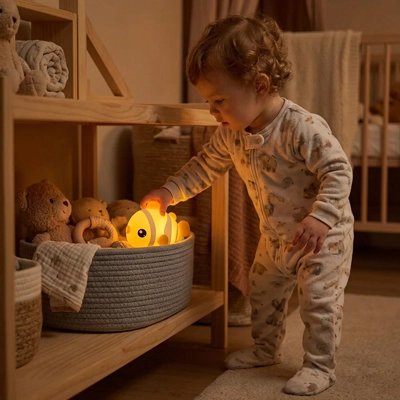 Veilleuse bébé jouer