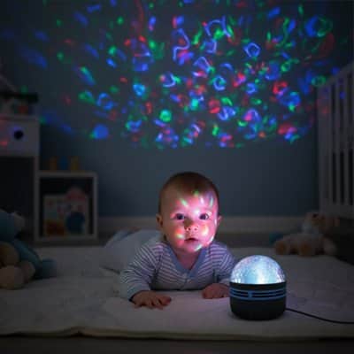 Veilleuse Projecteur Bébé Aurores Boréales – 360° – LED Multicolore – Certification CE - Mum'sbaby