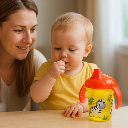 Verre pour bebe jaune zèbre