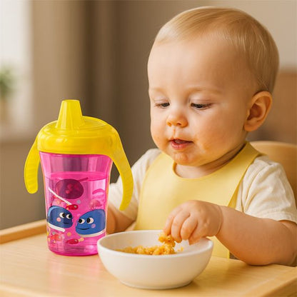 Verre pour bebe rose baleine